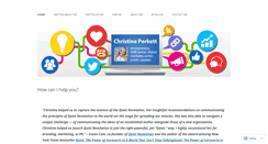 Desktop Screenshot of christineperkett.com